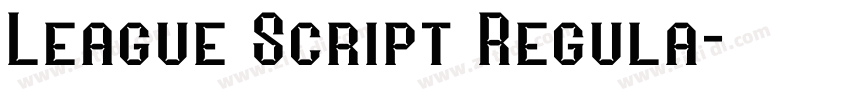 League Script Regula字体转换